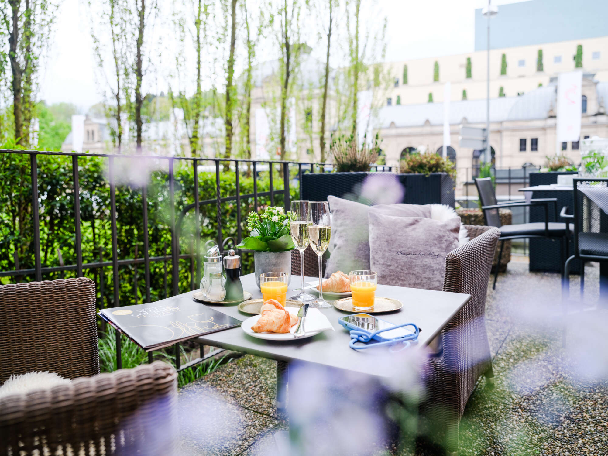 Terrasse Frühstück